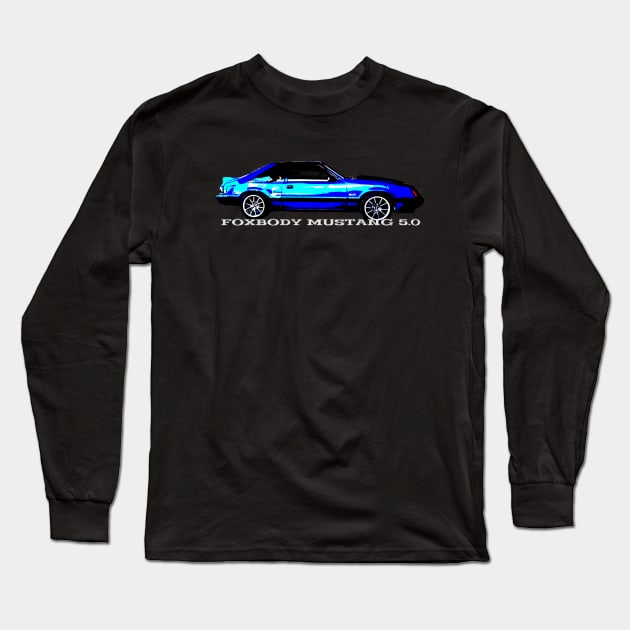 FOXBODY MUSTANG Long Sleeve T-Shirt by Cult Classics